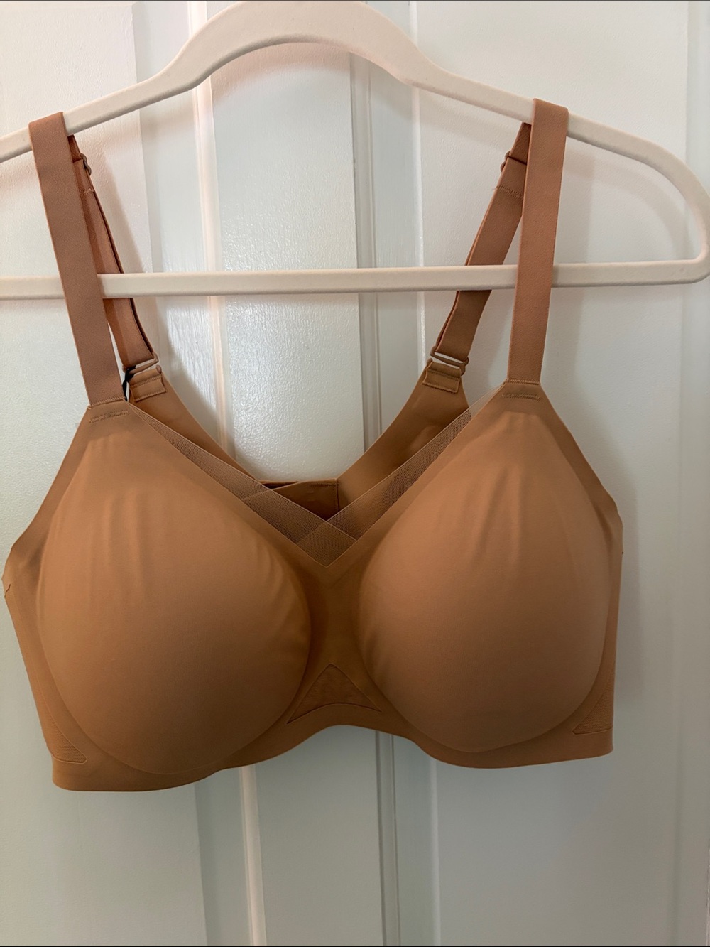 NWT Honeylove CrossOver Contour Bra Light Sand Size XL+ Comfort Seamless Casual - Picture 2 of 8